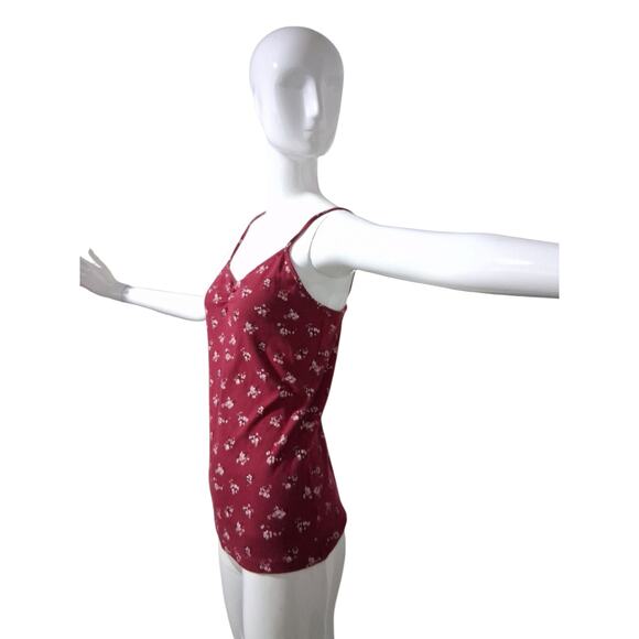 Y2K Style No Boundaries Women's size Large Floral Ribbed Grungecore Cami Top - Picture 6 of 12